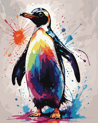 Malen nach Zahlen - Pinguin | Color Splash