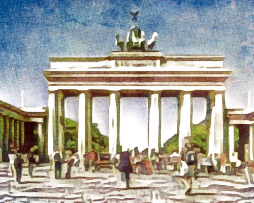 Malen nach Zahlen - Brandenburger Tor - by zamart